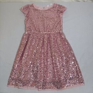 H&M Glittery Pink Formal Kids Dress